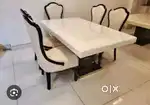 6 chair dinning table and beautiful colour in chair and comfortable