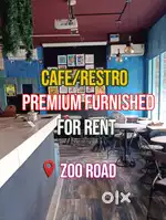 Furnished cafe/restro for rent at Zoo Road Tiniali