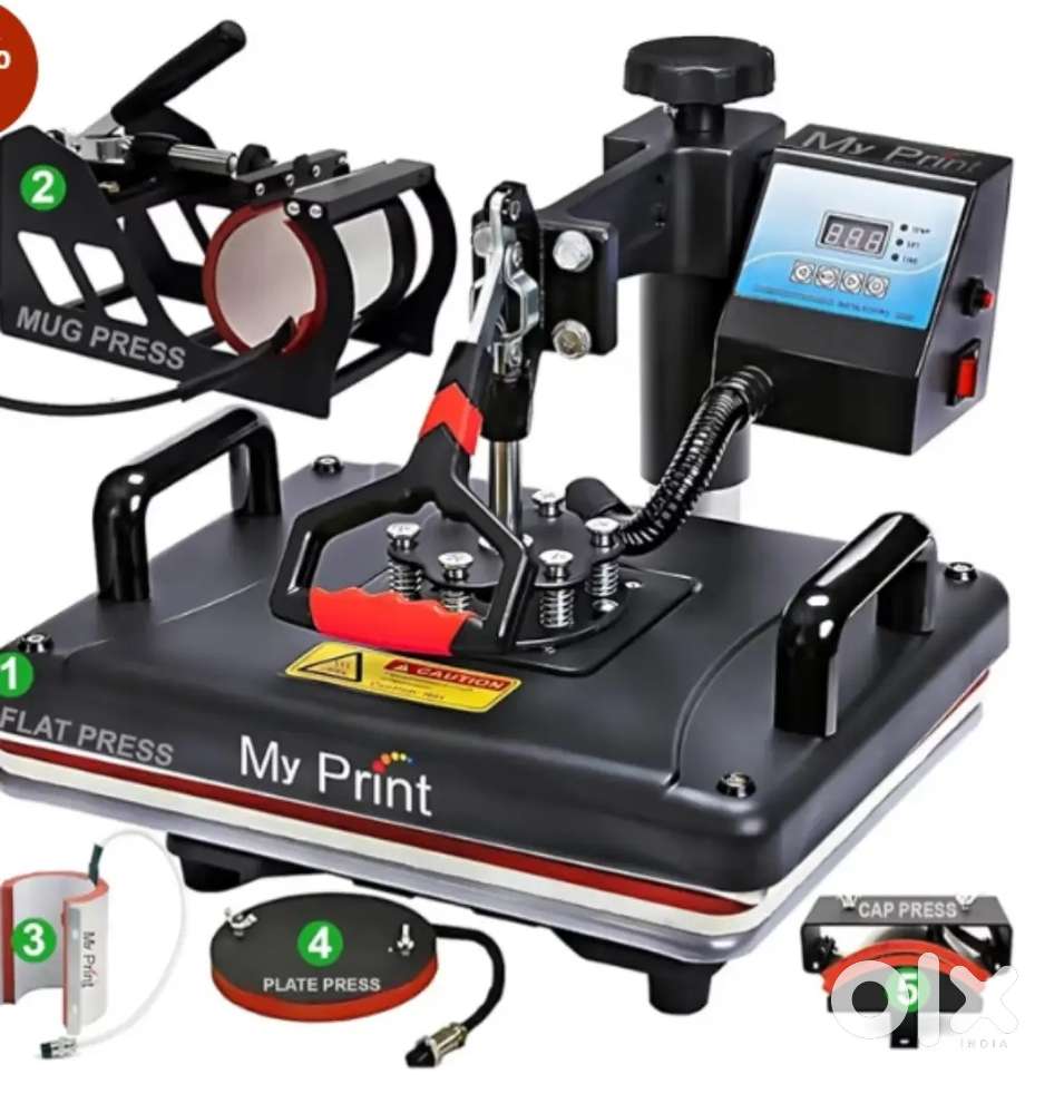 Sublimation heat press machine  5 in 1 combo machine all equipment