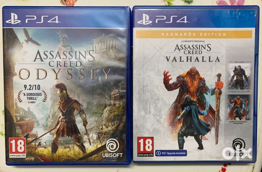 Assassins Creed Valhalla and Odyssey Ps4