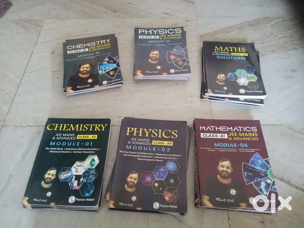 Jee preparation books (class XI & XII) from Physics Wallah