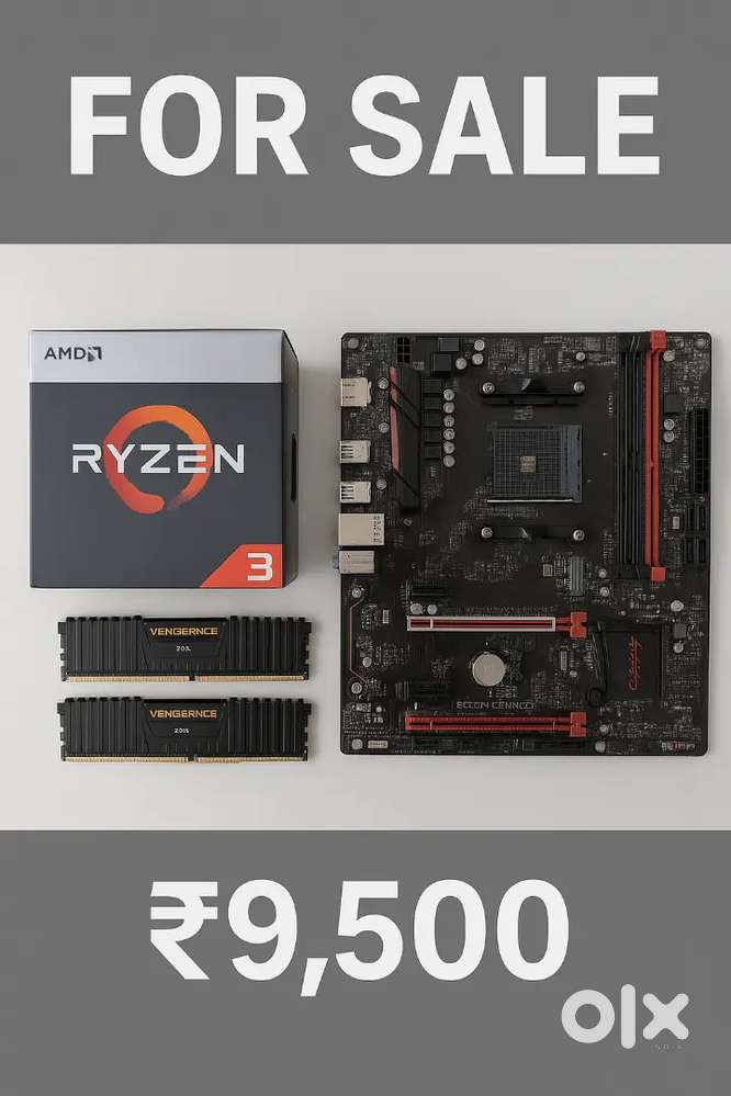 Ryzen 3 2200G + B350M Gaming 3 + 8GB RAM Combo – All Working Perfectly