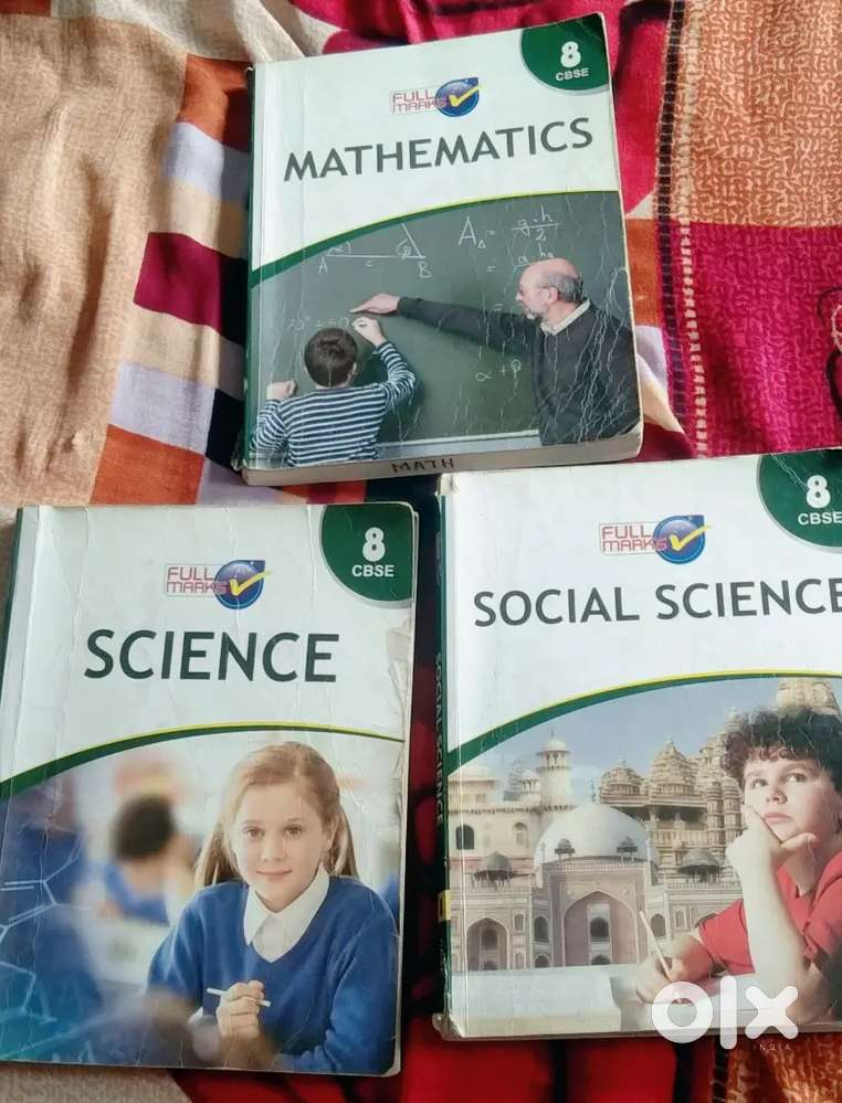 Full marks (Guide) class 8 (MATHS, SCIENCE, SST) Original price 876rs