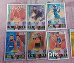 Vintage Topps Cricket Attax cards set of 6 cards with 2 silver cards
