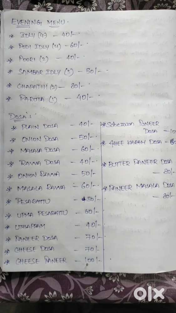 I need a south indian cook and a tea master for my hotel..