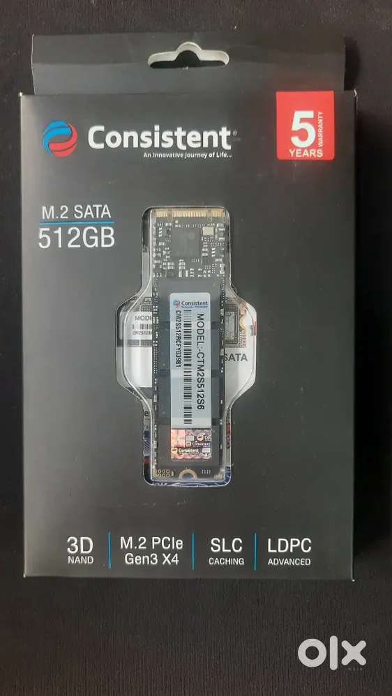Consistent M.2 Sata 512gb Ssd