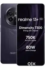 Realme 13+ 5G Dark Purple, 8GB + 256 Storage, 80W charger, 1 yr old.