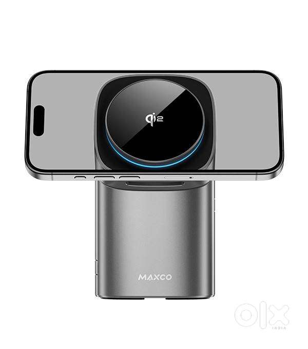 Maxco-MW15 Geometry II Qi2 Magnetic Wireless Charger – 3-in-1