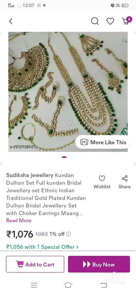 Bridal jewellery set