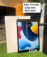IPAD 7TH GENERATION 128GB STORAGE ONLY WIFI CONDITION GOOD WITH BOX