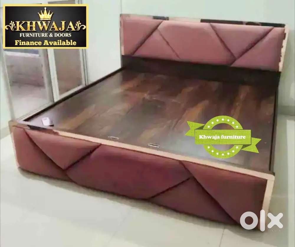 Khwaja furniture. Stylish Hydraulic Bed. Bajaj finance available
