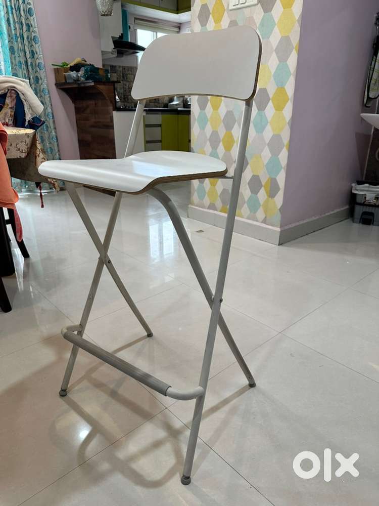 IKEA FRANKLIN bar stool with Backrest, foldable up for sale