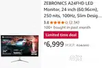 Zebronics A24 FHD LED MONITOR