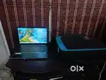 Full set Laptop (hp14s)+printer(hp319)+Table and MORE