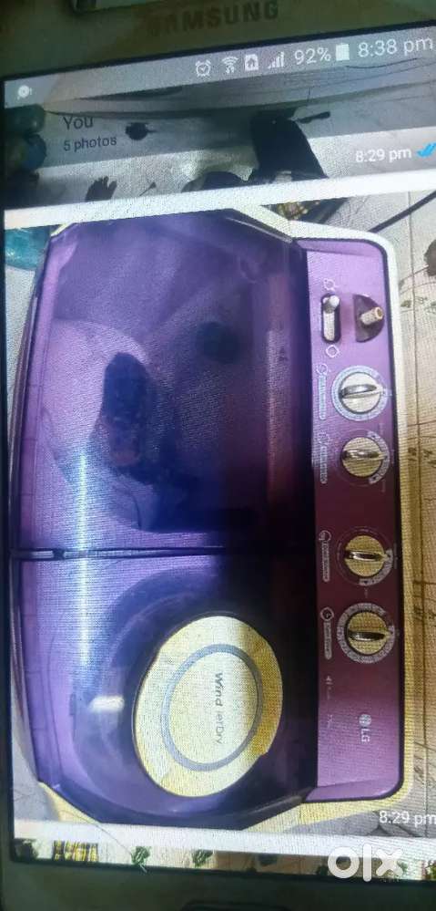 LG Semiautomatic 7.5kg washing machine.