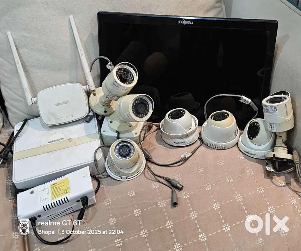 8 Channel CCTV set within DVR, Monitor and 7 Cameras