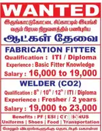 Industrial Work Fitter welder helper