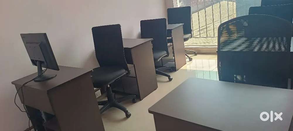 Used office chairs and computer table for sale