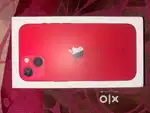 I sell my iphone 13 87% btry hlth red colour new condition