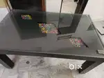 Dining table in chair with cover