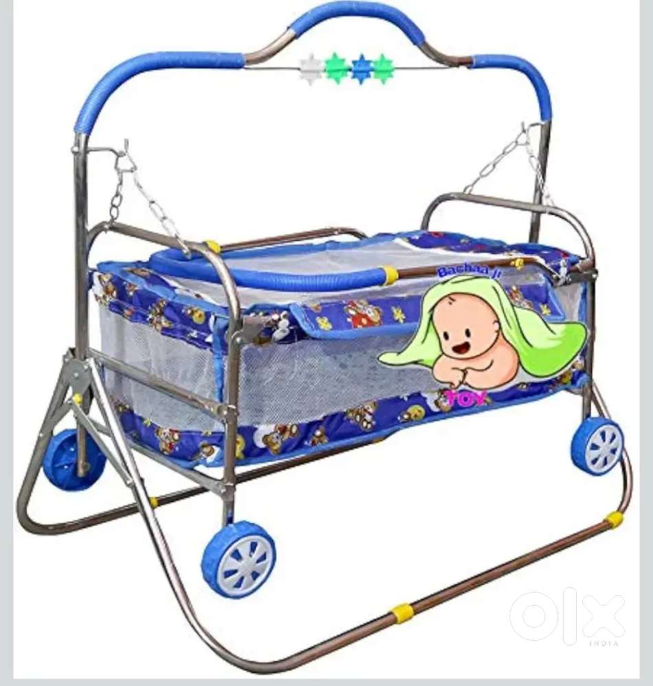 .Multiuse Kids Palna Jhula For Comfortable Sleep And Foldable Design.