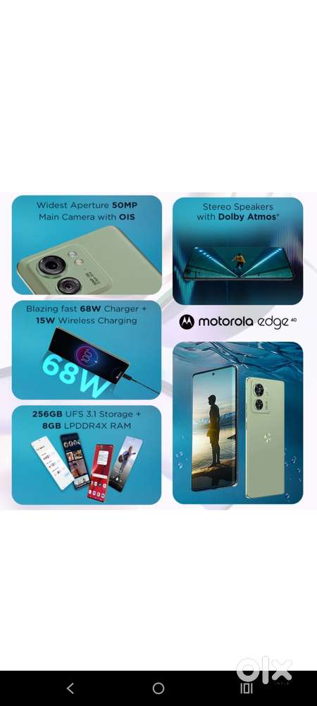 Motorola edge 40 nebula green