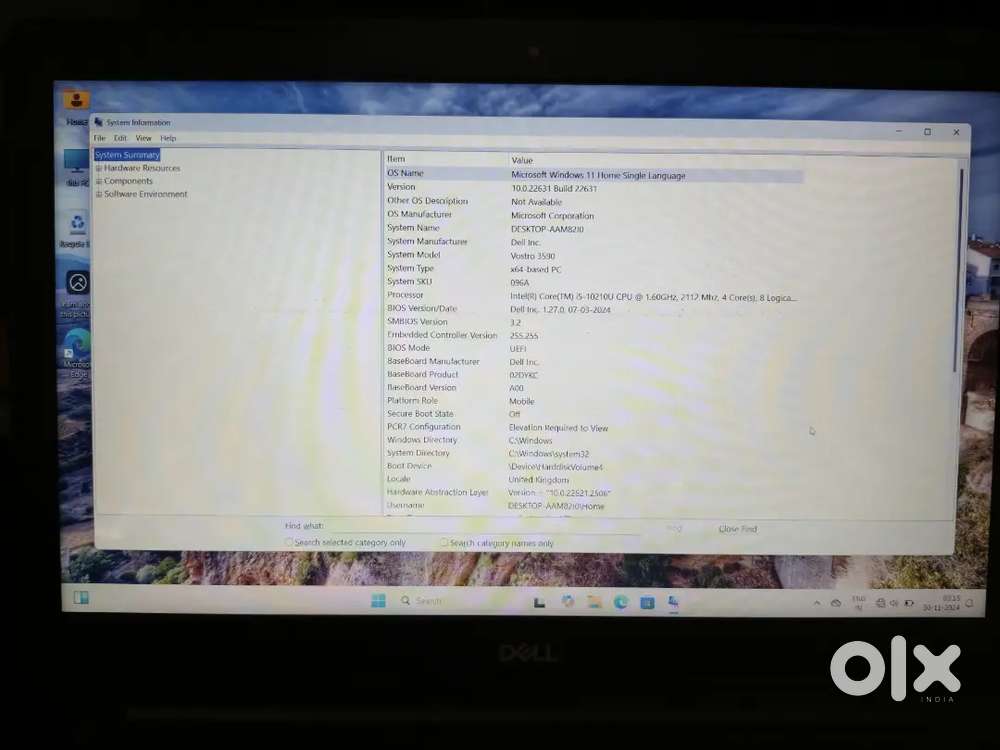 Dell Vostro-15 i5-10th gen 16/256GB NVME SSD + 1TB HDD
