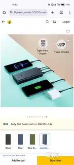 Power bank mi new condition one month guarantee