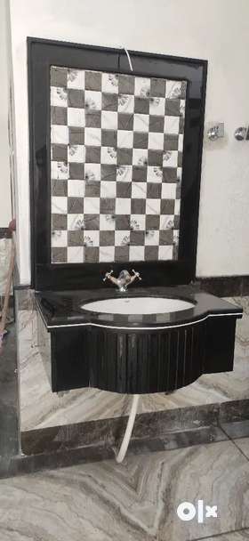 Marbal tile granite mozak tiles epoxy washbasin counter kitchen.