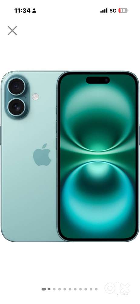Apple 16 128 teal colour