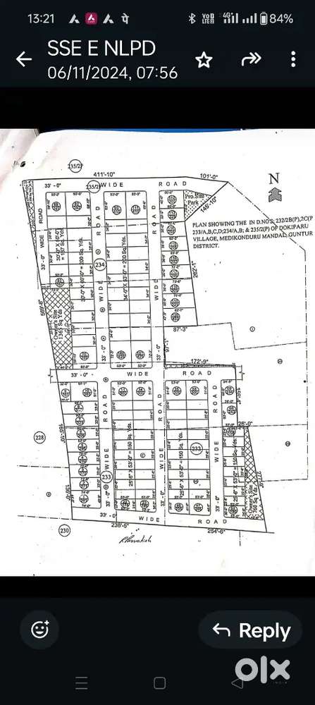 300 sq yds East facing non layout land plot nos 54&55 in the plan