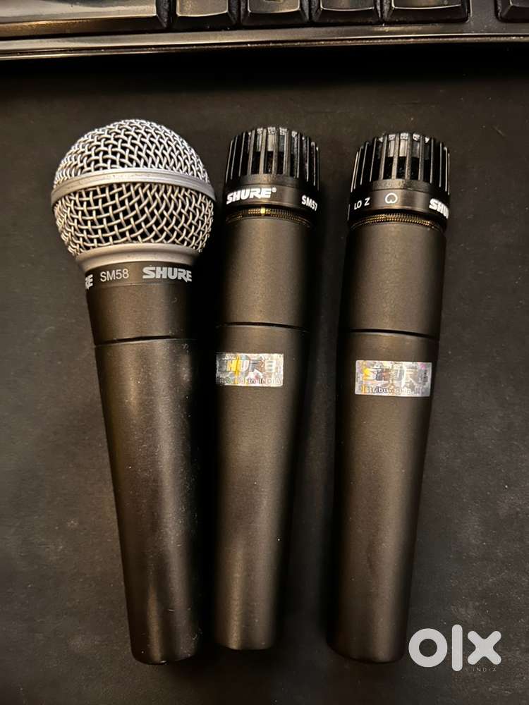 Shure Microphones professional dynamic microphones.
