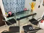 Dining table with 4 chairs(negotiable)