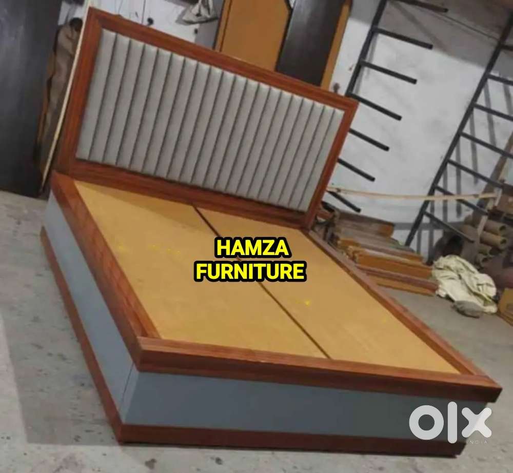 HAMZA FURNITURE NEW DESIGNER STYLISH LOOK PLYWOOD 6*6  BED