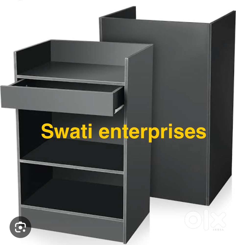 New wooden reception table cash counter office furniture