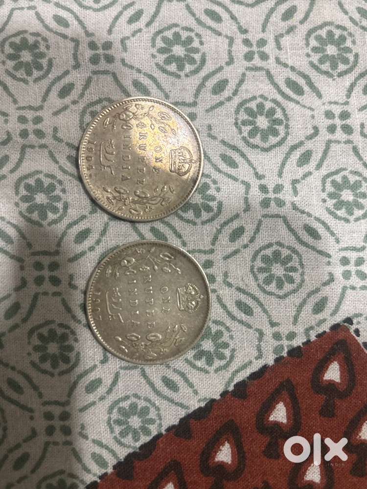 One ruppee 1904 and 1907 rare coin( KING AND EMPEROR EDWARD VII)