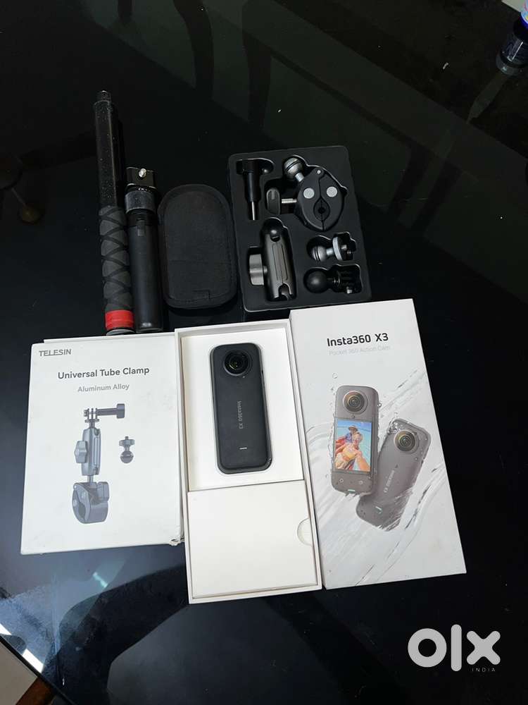 Insta360 X3 action camera with full accessories