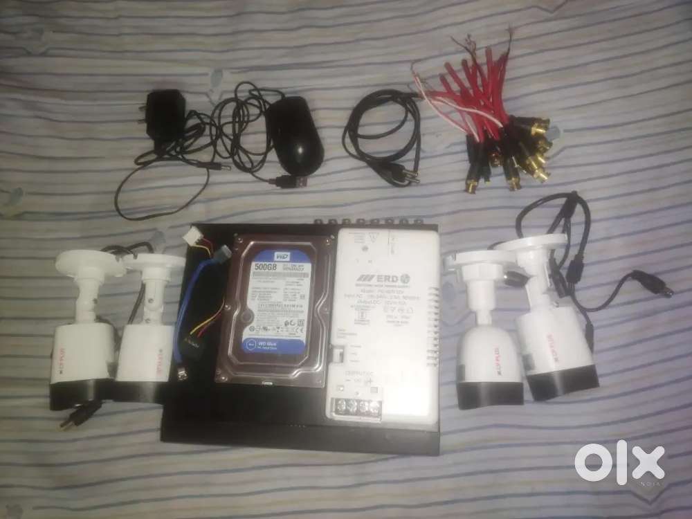 Cp plus 16 channel full hd dvr 4 cp plus camera wd 500 gb hdd erd smps
