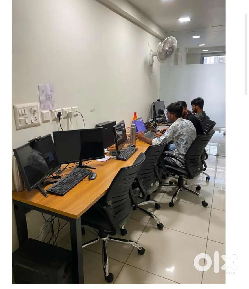 Office on rent fully automatic 1 cabin 8 seats at ashram road