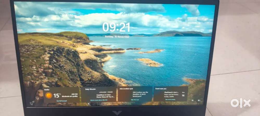 Hp victus gaming laptop. One month old. 144hz ips display. Negotiable.