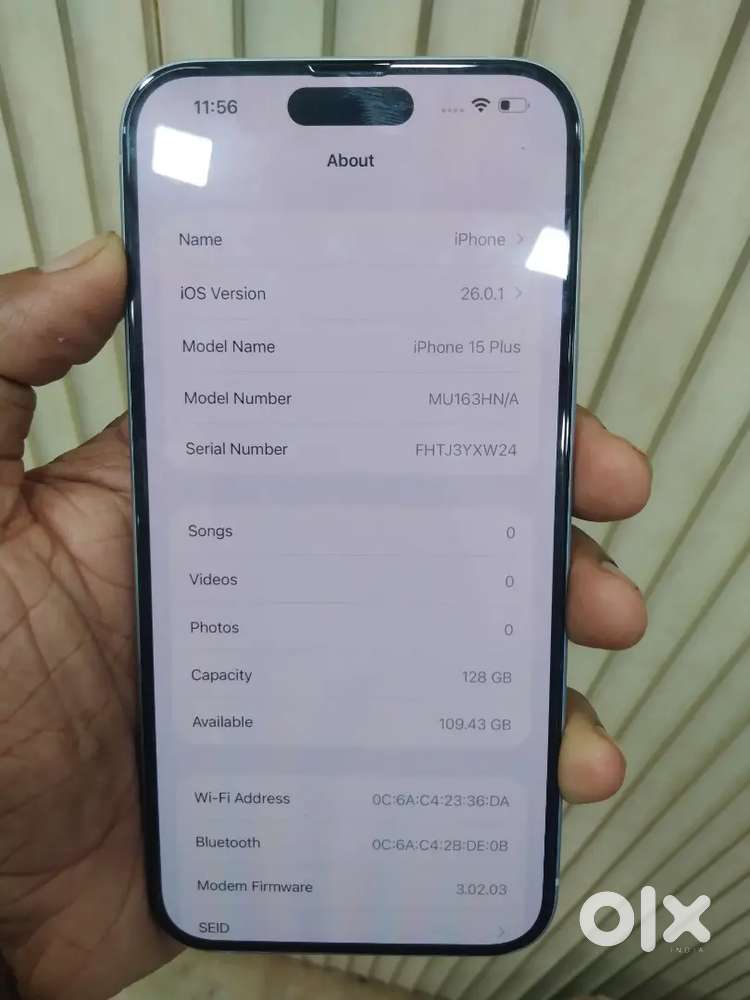 IPhone 15+ 128 bettry health 95