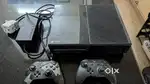 Xbox One with two controllers and 6 games