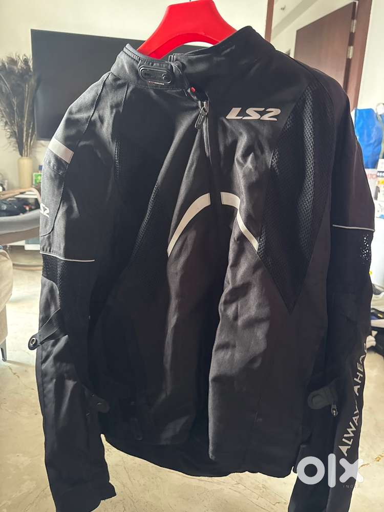 LS2 TIDE MEN BLACK REFLECTOR JACKET L2 - 4xl and BBG riding pant 5xl