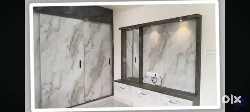 3 bhk flat with caboards and east face for sale