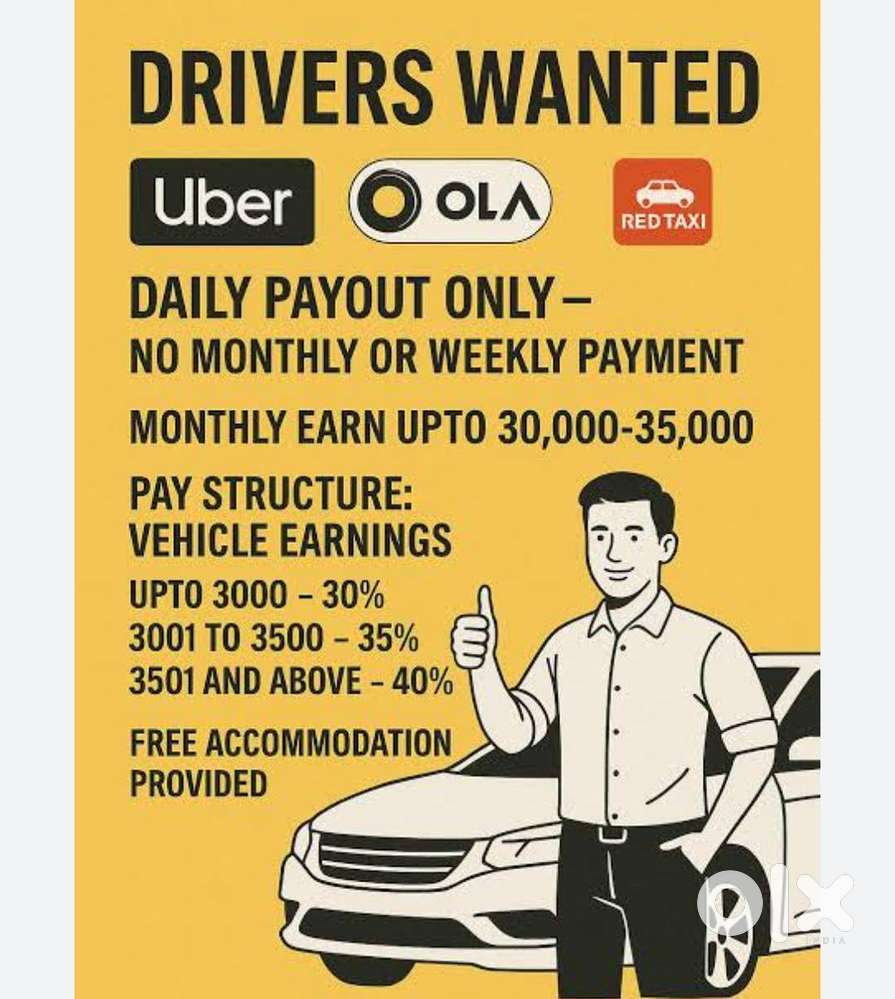 Taxi driver for ola uber