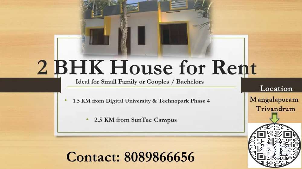 2BHK House for rent at Mangalapuram