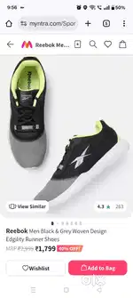 Reebok edgility low-top colourblock running shoes
