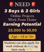 Work from home earn 15-20k monthly