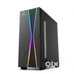 Fully built CPU cabinet with RGB lighting