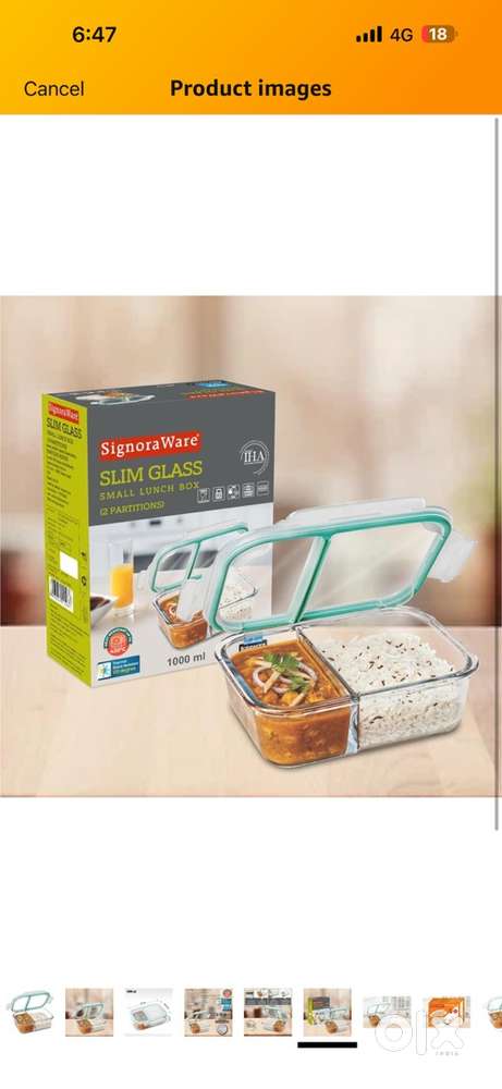 Glass container - lunch box